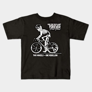 Two Wheels - One Rebellion Kids T-Shirt